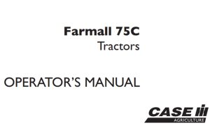 Case IH Farmall 75C Tractors Operator's Manual