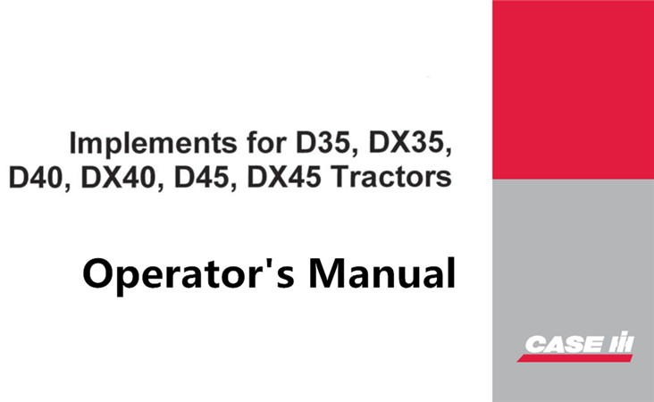 Case IH Implements Operator's Manual