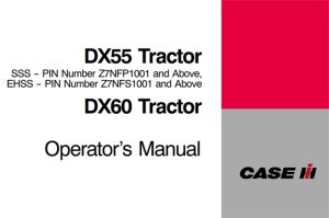 Case IH DX55, DX60 Tractor Operator's Manual