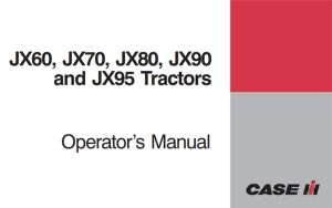 Case IH JX60, JX70, JX80, JX90, JX95, JX95HC Tractors