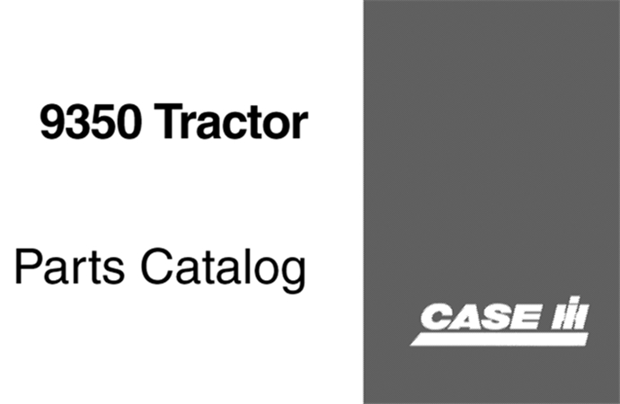 Case IH 9350 Tractor Parts Catalog