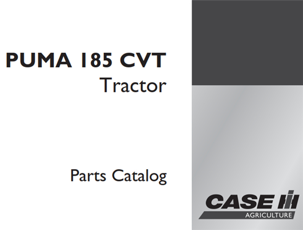 Case IH PUMA 185 CVT Tractor Parts Catalog