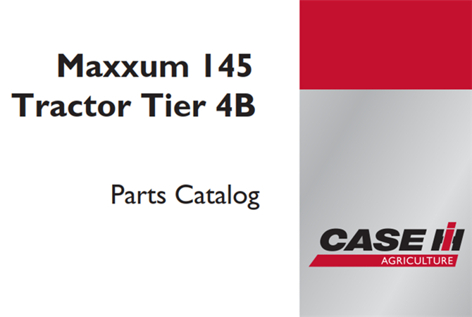 Case IH Maxxum 145 Tractor - Tier 4B Parts Catalog