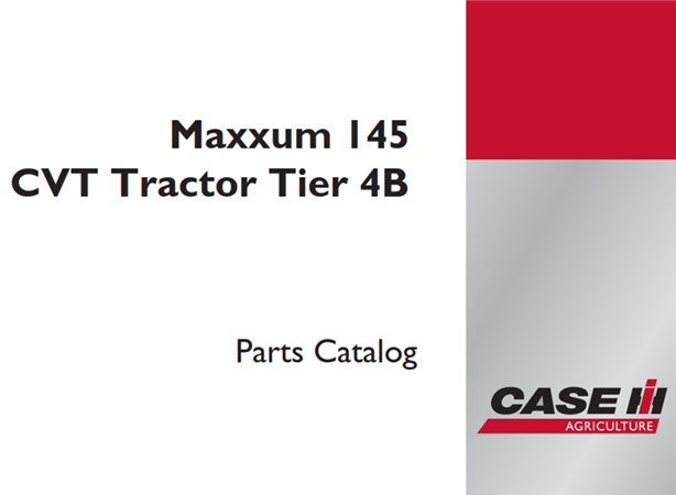 Case IH Maxxum 145 CVT Tractor - Tier 4B Parts Catalog