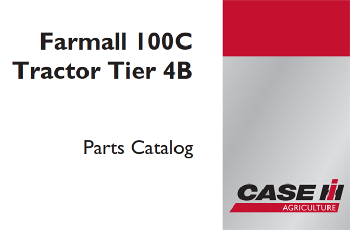 Case IH Farmall 100C Tractor - Tier 4B Parts Catalog