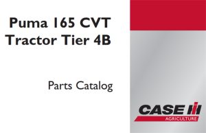 Case IH Puma 165 CVT Tractor - Tier 4B Parts Catalog