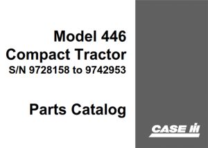 J.I. Case 446 Compact Tractor Parts Catalog