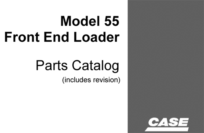 J.I. Case 55 Front End Loader Parts Catalog