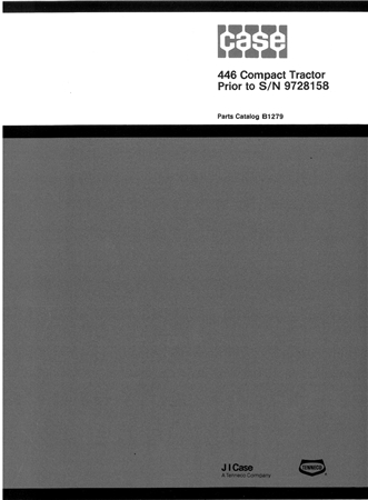 J.I. Case 446 Compact Tractor Parts Catalog