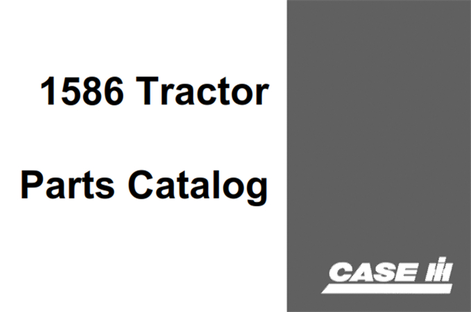 Case IH 1586 Tractor Parts Catalog