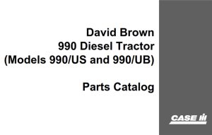 David Brown 990 Diesel Tractor (Models 990/US and 990/UB)