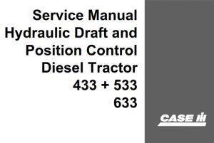 Case IH 433, 533, 633 Diesel Tractor Hydraulic Draft and Position Control