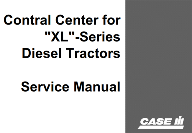 Case IH Contral Center Service Repair Manual