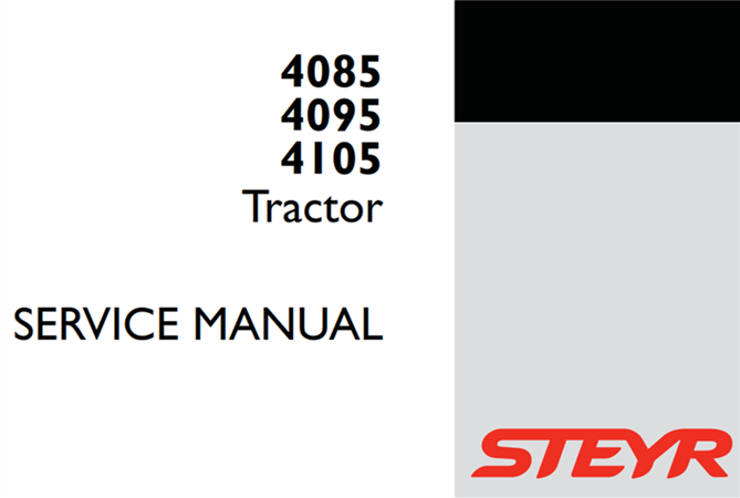 Steyr 4085, 4095, 4105 Tractors Service Repair Manual