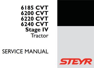 Steyr 6185 CVT, 6200 CVT, 6220 CVT, 6240 CVT Stage IV Tractors