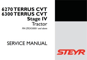 Steyr 6270 TERRUS CVT, 6300 TERRUS CVT Stage IV Tractors