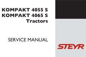 Steyr KOMPAKT 4055S, KOMPAKT 4065S Tractors Service Repair Manual