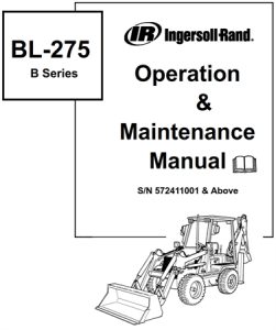 Ingersoll-Rand BL-275 B-Series Loader Backhoe