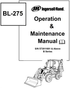 Ingersoll-Rand BL-275 B-Series Loader Backhoe