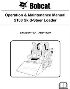 Bobcat S100 Skid-Steer Loader Operation & Maintenance Manual