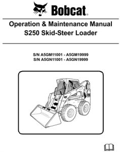 Bobcat S250 Skid-Steer Loader Operation & Maintenance Manual