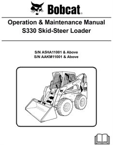 Bobcat S330 Skid-Steer Loader Operation & Maintenance Manual