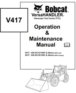 Bobcat V417 VersaHANDLER Telescopic Tool Carrier (TTC)