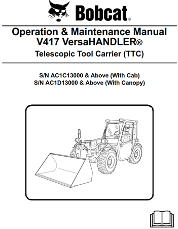 Bobcat V417 VersaHANDLER Telescopic Tool Carrier (TTC)