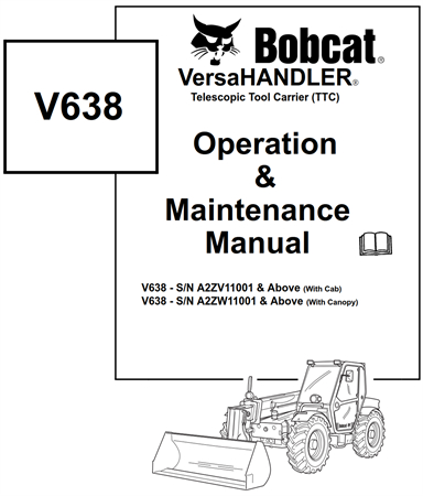 Bobcat V638 VersaHANDLER Telescopic Tool Carrier (TTC)