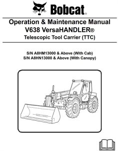 Bobcat V638 VersaHANDLER Telescopic Tool Carrier (TTC)