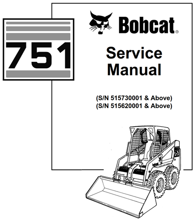 Bobcat 751 Skid Steer Loader Service Repair Manual