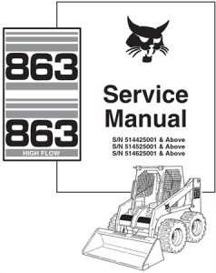 Bobcat 863, 863 High Flow Skid Steer Loader Service Repair Manual