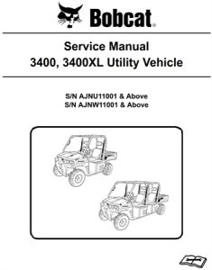 Bobcat 3400, 3400XL Utility Vehicle Service Repair Manual