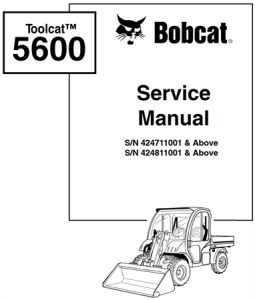 Bobcat Toolcat 5600 Utility Work Machine Service Repair Manual