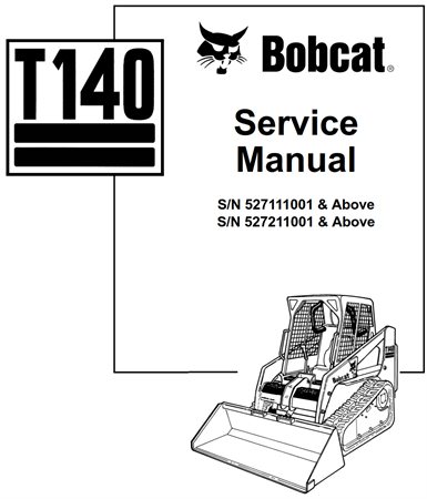 Bobcat T140 Compact Track Loader Service Repair Manual