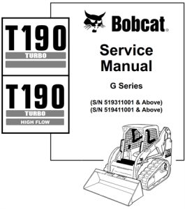 Bobcat T190 Turbo, T190 Turbo High Flow Compact Track Loader (G Series)