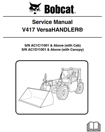 Bobcat V417 VersaHANDLER Service Repair Manual