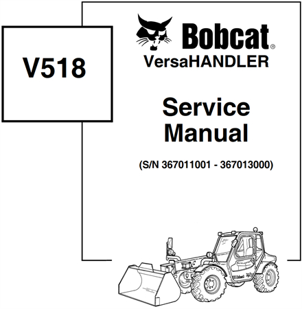 Bobcat V518 VersaHANDLER Service Repair Manual