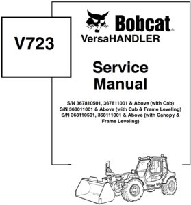 Bobcat V723 VersaHANDLER Service Repair Manual