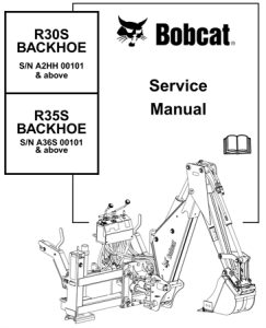 Bobcat R30S, R35S Backhoe Service Repair Manual