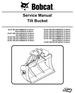 Bobcat Tilt Bucket (CLS1 80, CLS1 100, CLS2 105, CLS2 120, CLS2 140)