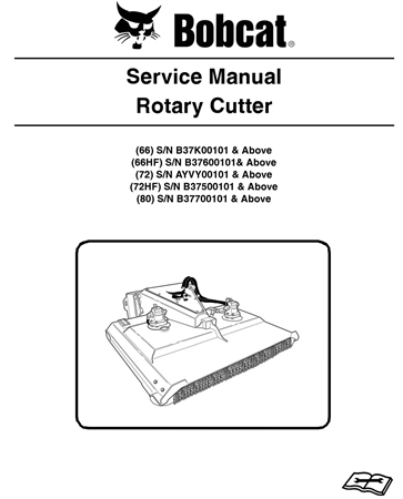 Bobcat 66, 66HF, 72, 72HF, 80 Rotary Cutter