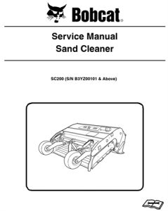 Bobcat SC200 Sand Cleaner Service Repair Manual