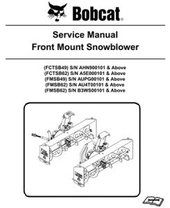 Bobcat Front Mount Snowblower (FCTSB49, FCTSB62, FMSB49, FMSB62)