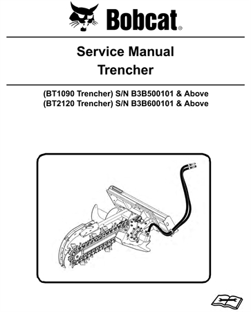 Bobcat BT1090, BT2120 Trencher Service Repair Manual