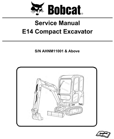 Bobcat E14 Compact Excavator Service Repair Manual