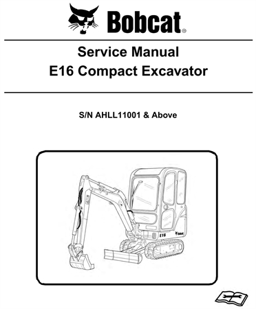 Bobcat E16 Compact Excavator Service Repair Manual