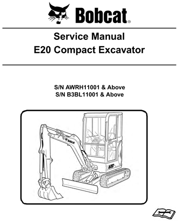 Bobcat E20 Compact Excavator Service Repair Manual