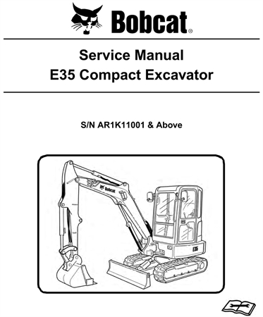 Bobcat E35 Compact Excavator Service Repair Manual