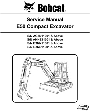 Bobcat E50 Compact Excavator Service Repair Manual